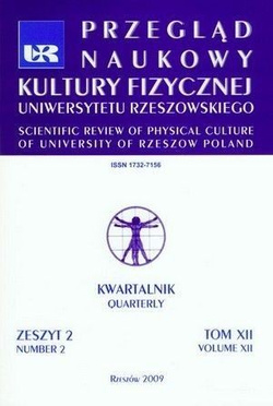 Przegląd Naukowy Kultury Fizycznej (tom 12 zeszyt 2) Uniwersytetu Rzeszowskiego